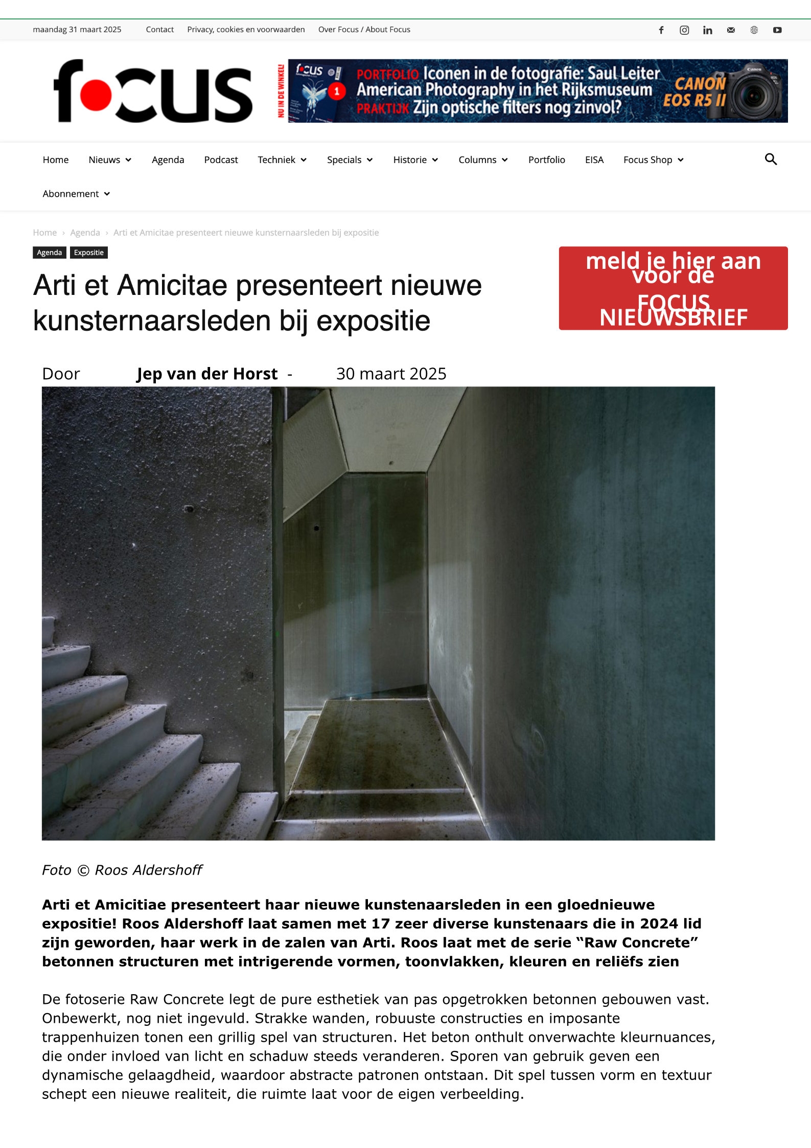 Arti et Amicitae presenteert nieuwe kunsternaarsleden bij expositie - Focus Magazine